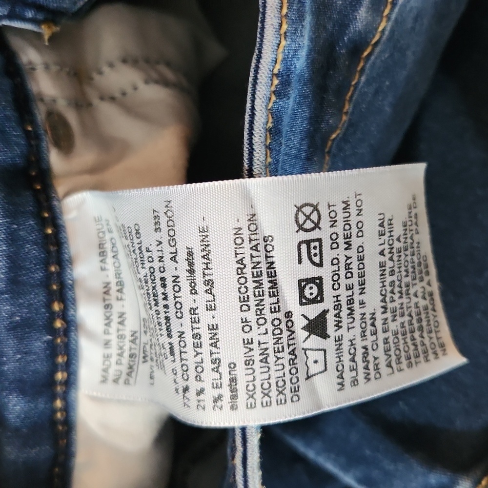 Levis Denizen Jeans Womens Size 4 Modern Ankle Skinny Blue Denim size 27 - Picture 11 of 12